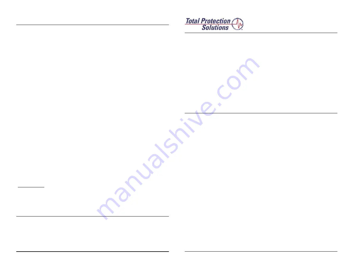 Total Protection Solutions ComTrack TK-CT2-DB9 Installation, Operation And Maintenance Manual Download Page 1