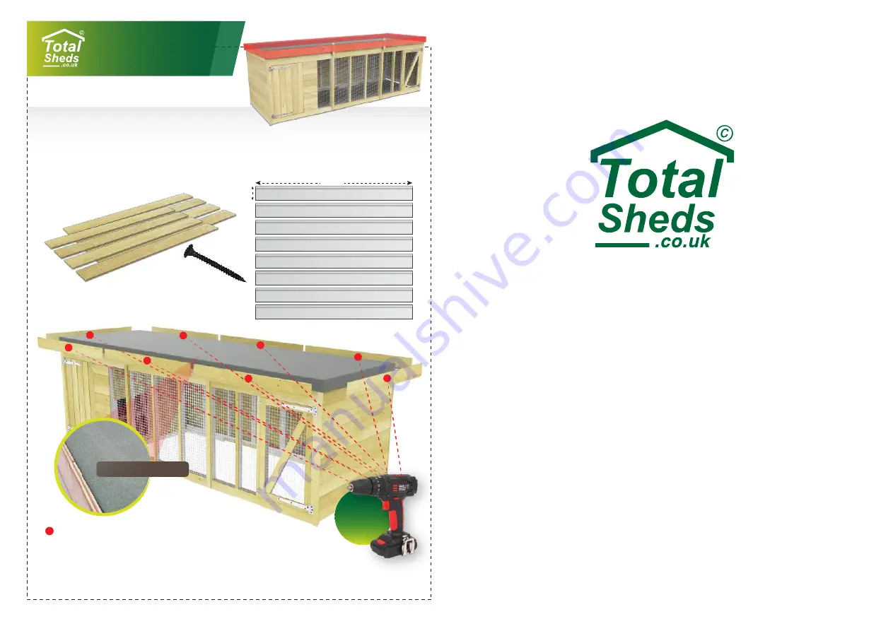 total sheds DOG KENNEL Скачать руководство пользователя страница 11