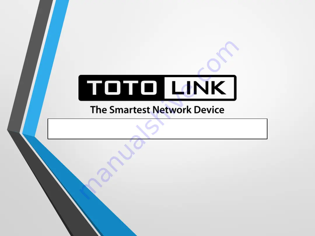 Toto Link A7000R Setup Manual Download Page 1