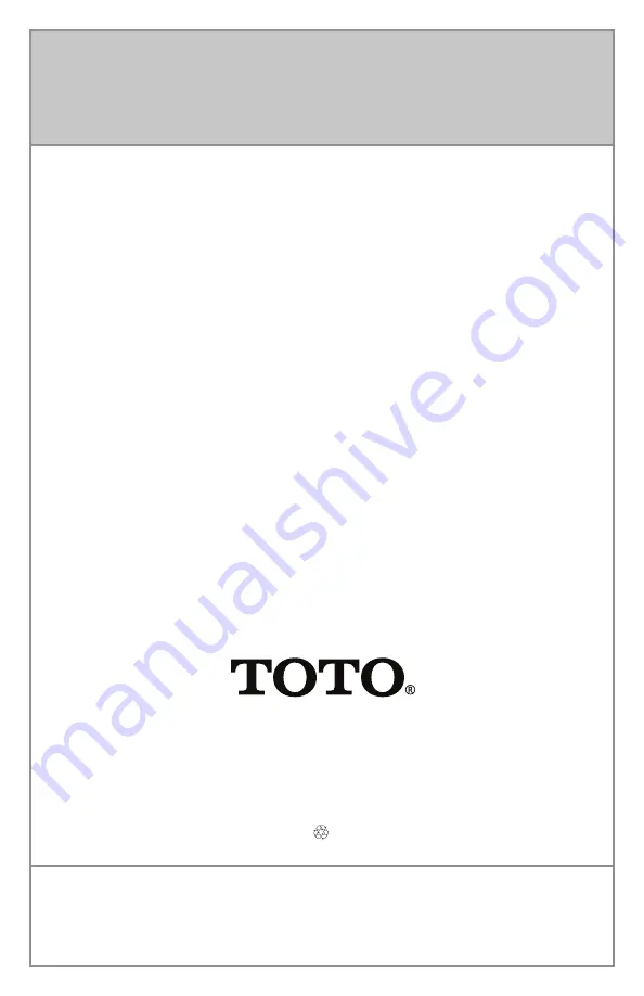 Toto Aimes TS626A Installation And Owner'S Manual Download Page 24