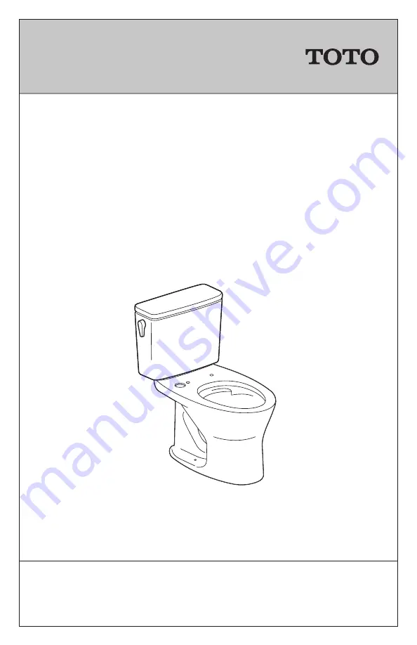 Toto CST746 Instruction Manual Download Page 1