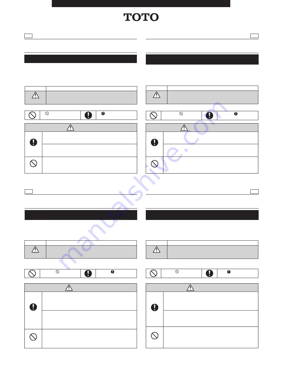 Toto CW162Y Installation Manual Download Page 1