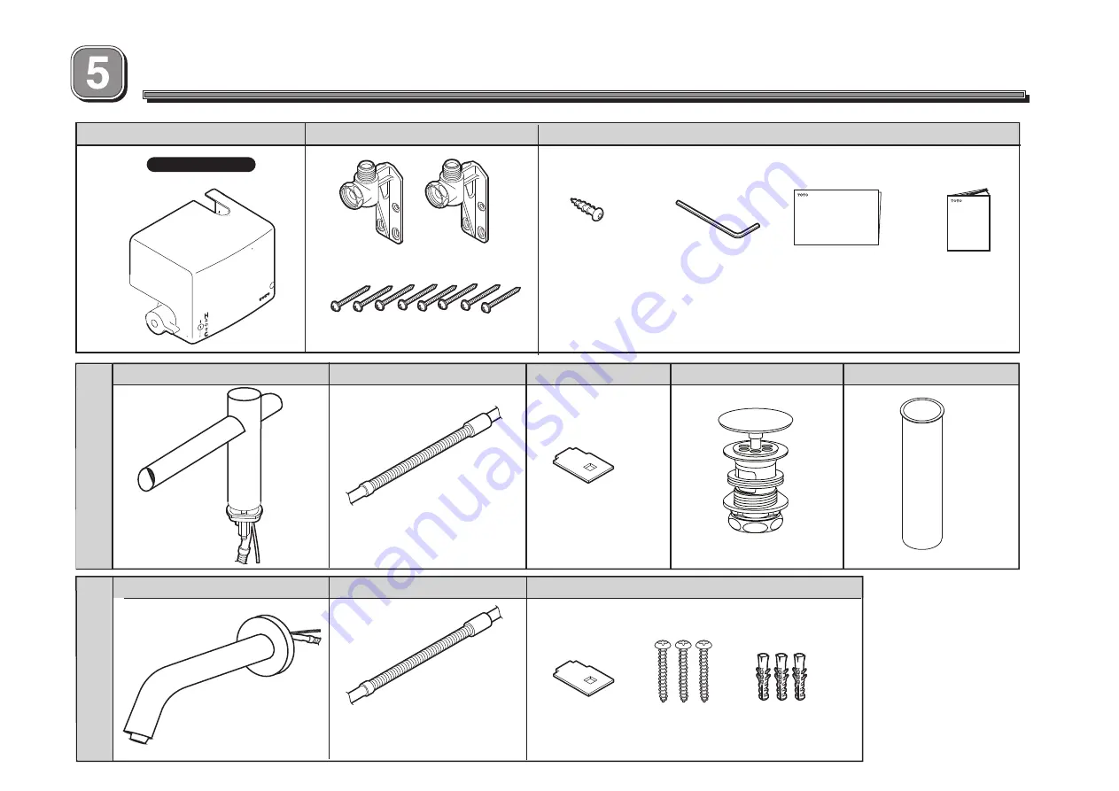 Toto Helix EcoPower TEL5GW CP Series Installation Manual Download Page 3