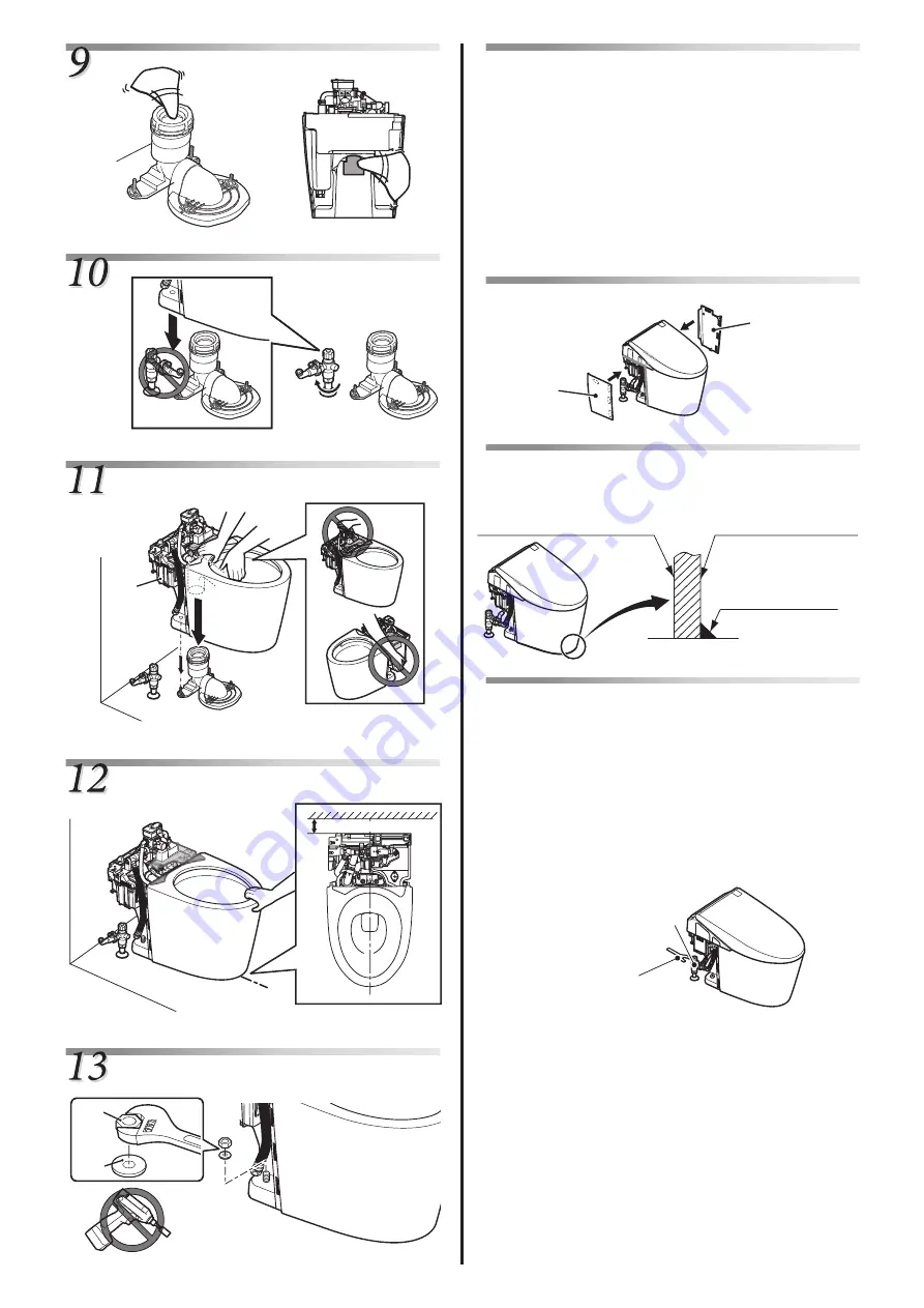 Toto NEOREST Hybrid Installation Manual Download Page 10