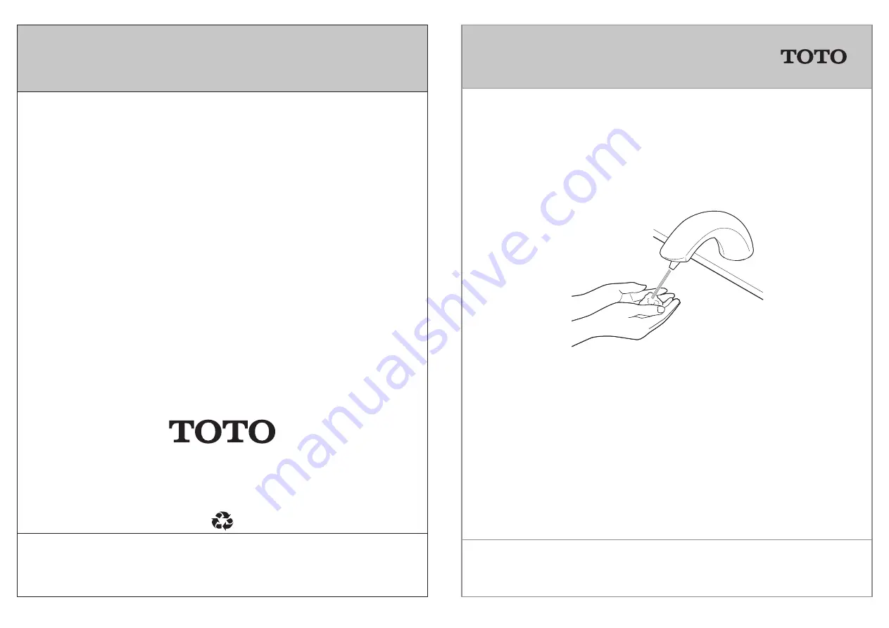 Toto TES201AA Installation And Owner'S Manual Download Page 1