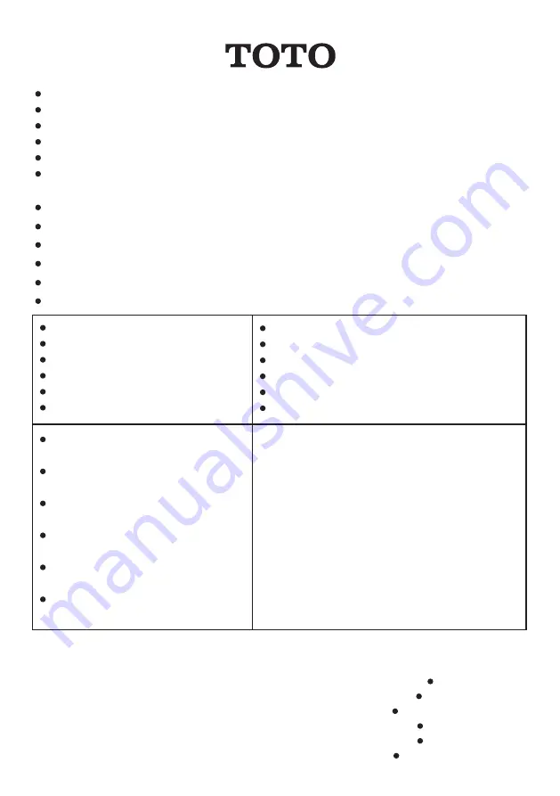 Toto TLP02309 Operation Manual Download Page 40