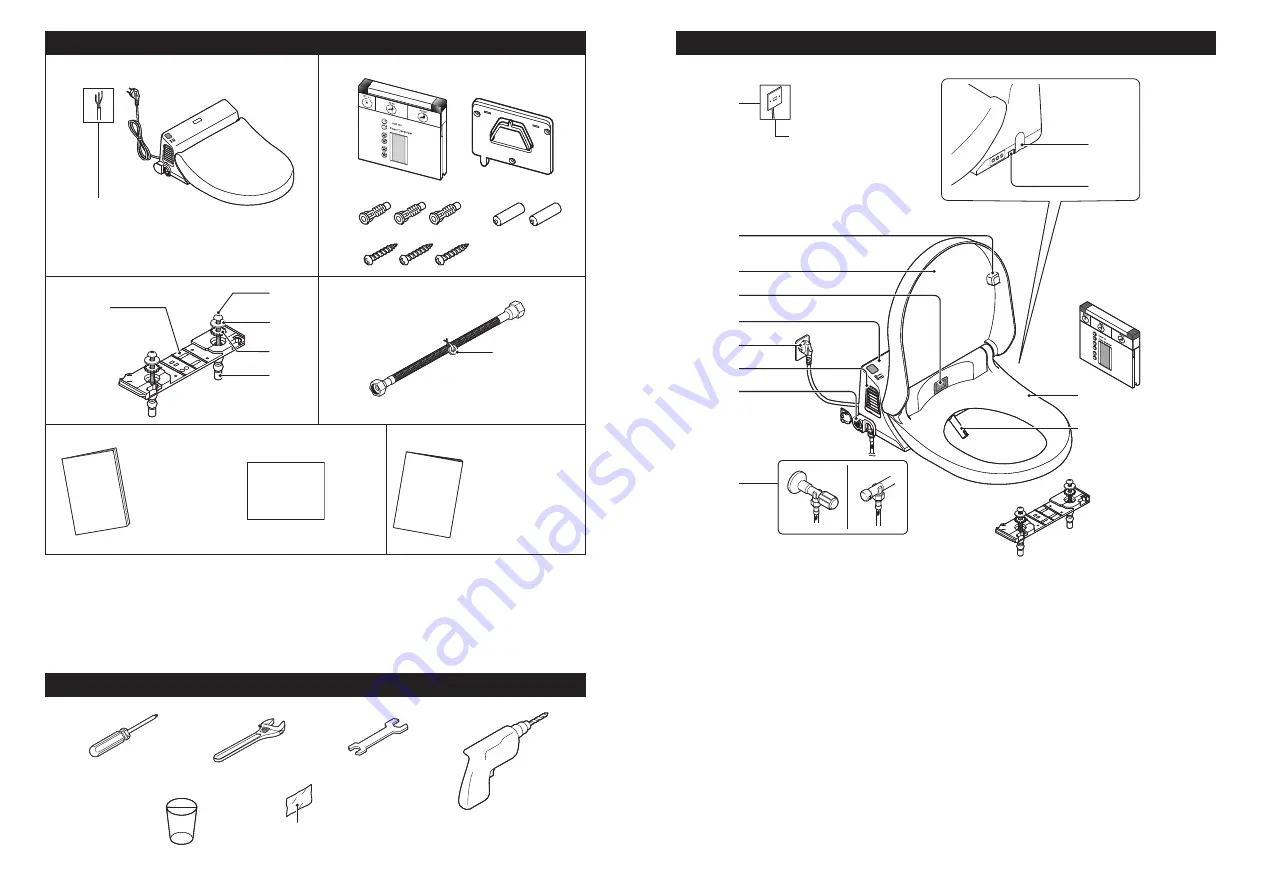 Toto Washlet GL TCF891G Installation Manual Download Page 6