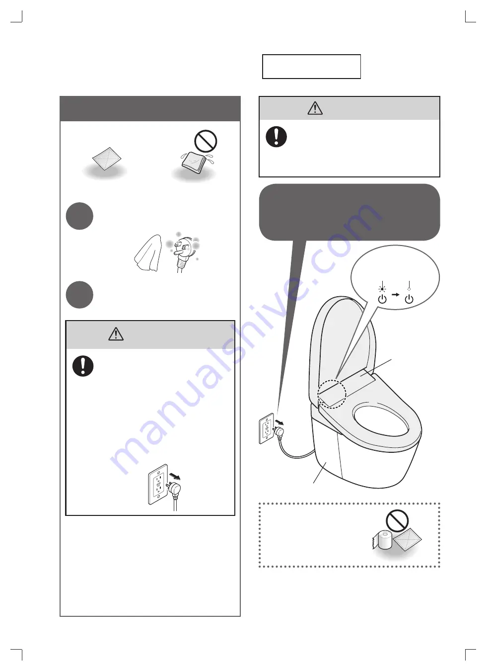 Toto WASHLET MS922CUMFG Instruction Manual Download Page 29