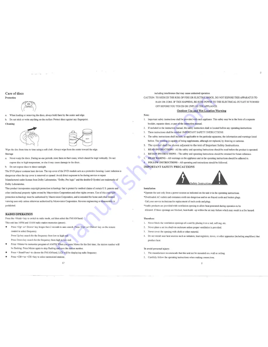 Touch Audio VD-400i Скачать руководство пользователя страница 3