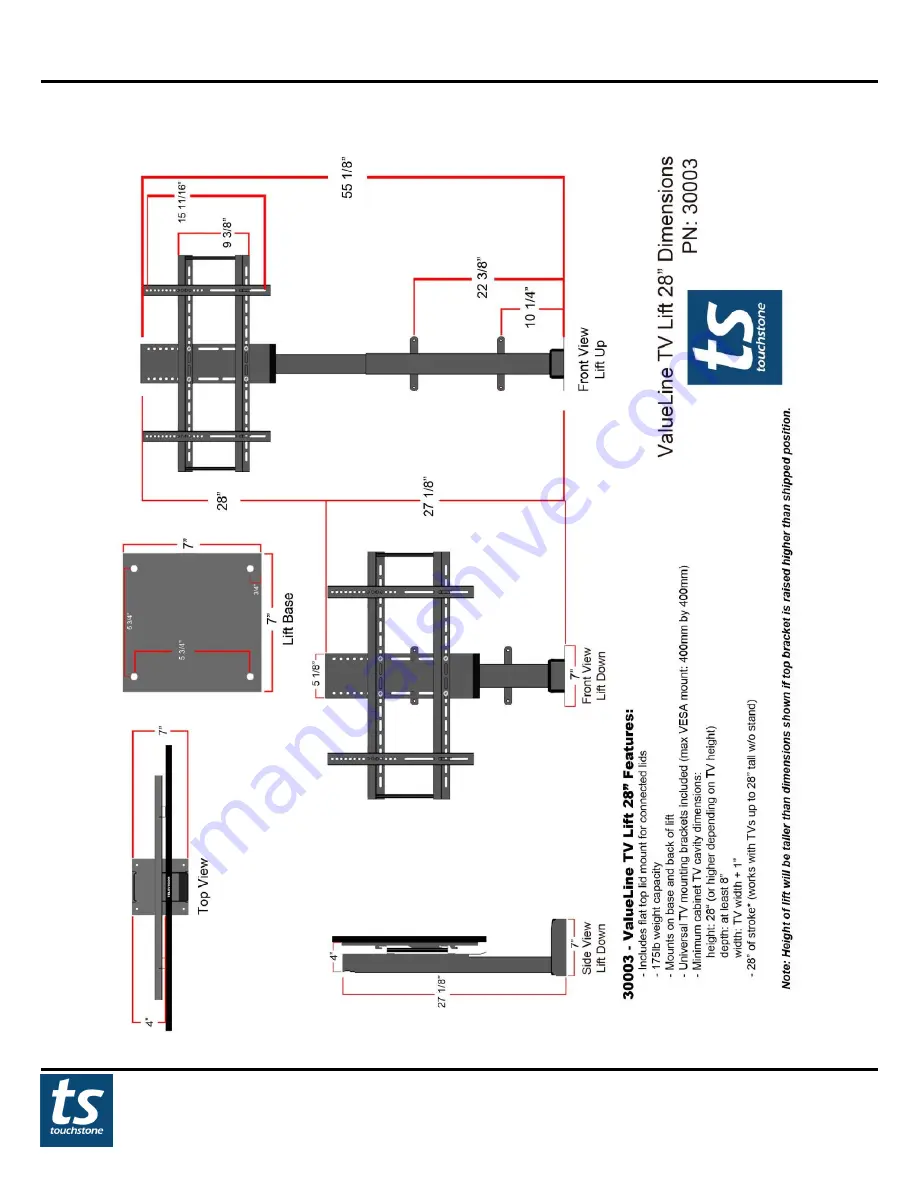 Touchstone VALUELINE 30003 Скачать руководство пользователя страница 7