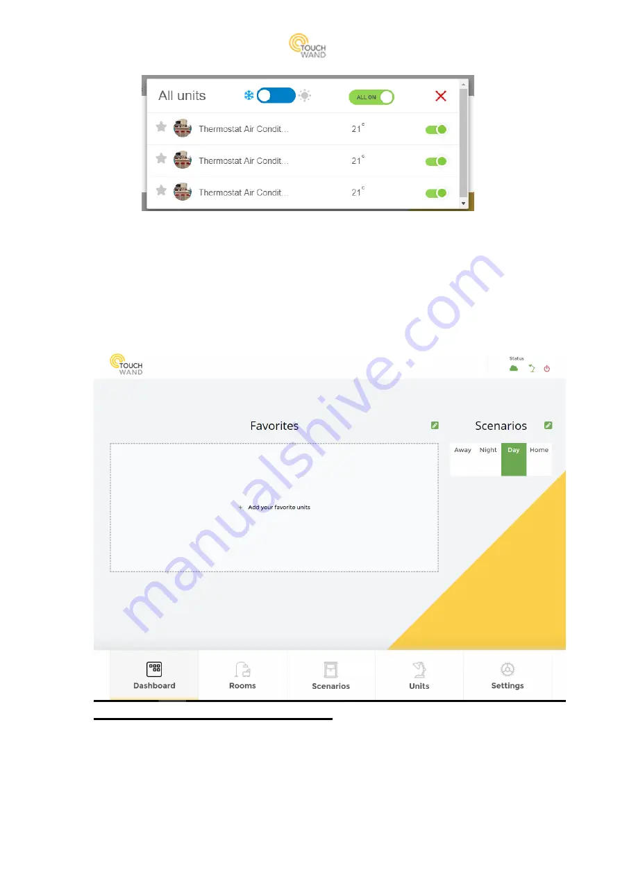 TouchWand Wanderfull Hub Скачать руководство пользователя страница 13