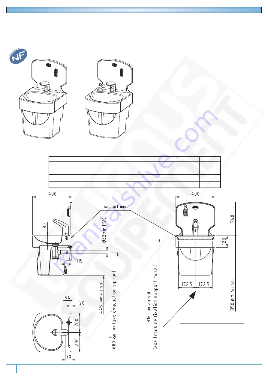 TOURNUS EQUIPEMENT 806 301 Technical And User Manual Download Page 3