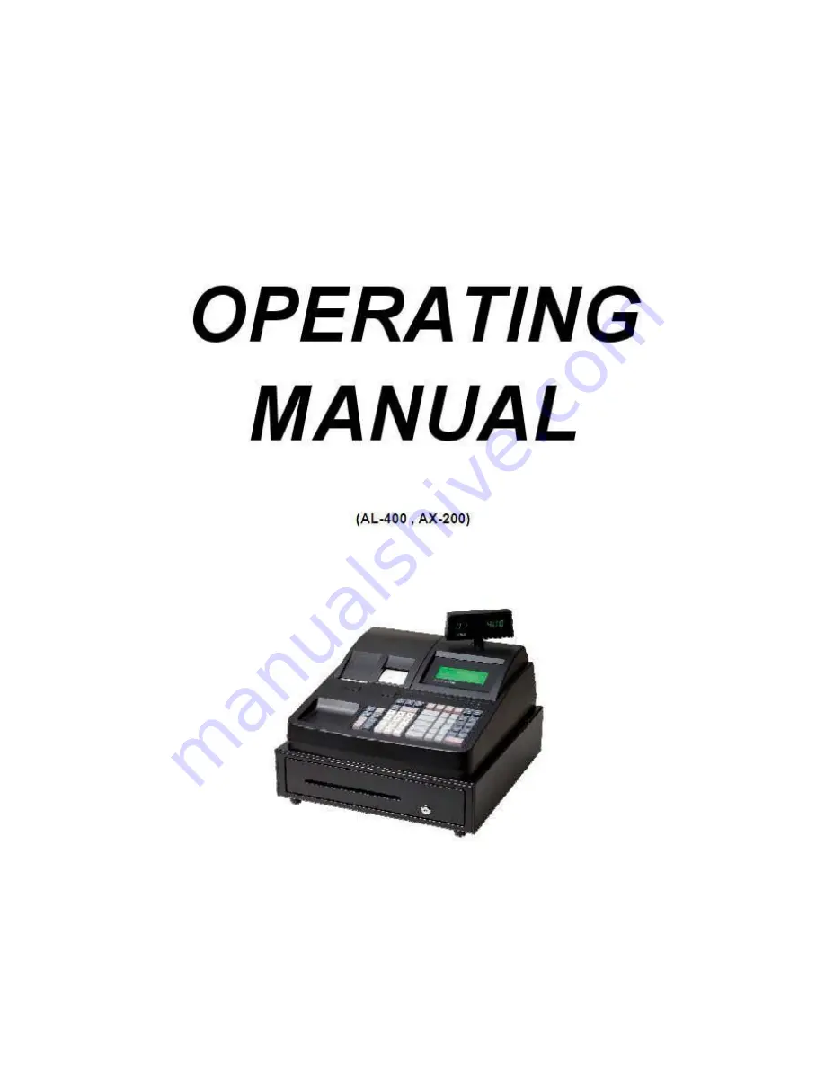 TOWA AL-400 Operating Manual Download Page 1