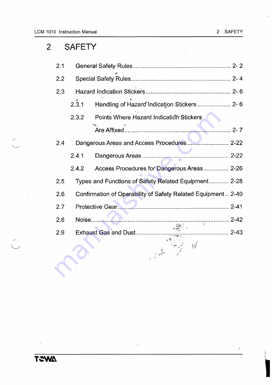 TOWA LCM1010 Operation Manual Download Page 137