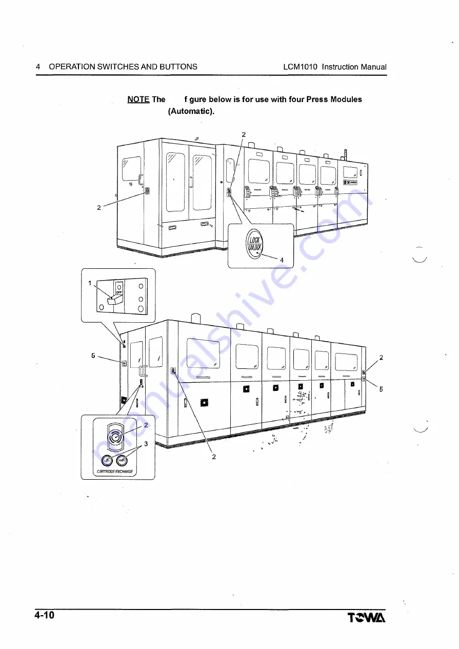 TOWA LCM1010 Operation Manual Download Page 203