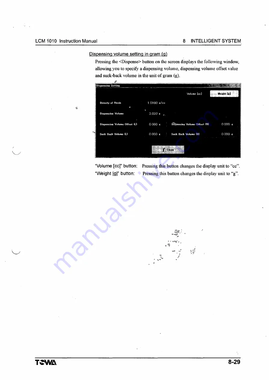 TOWA LCM1010 Operation Manual Download Page 287