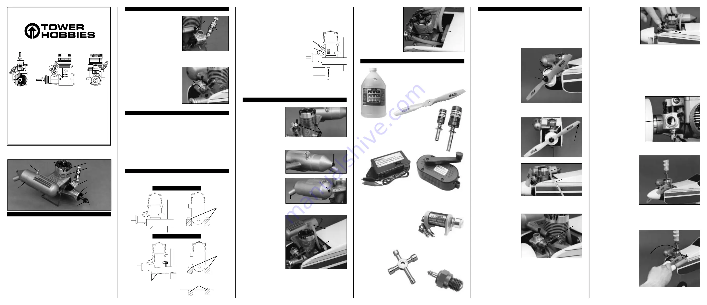 Tower Hobbies .40 ENGINE Instructions For Download Page 1