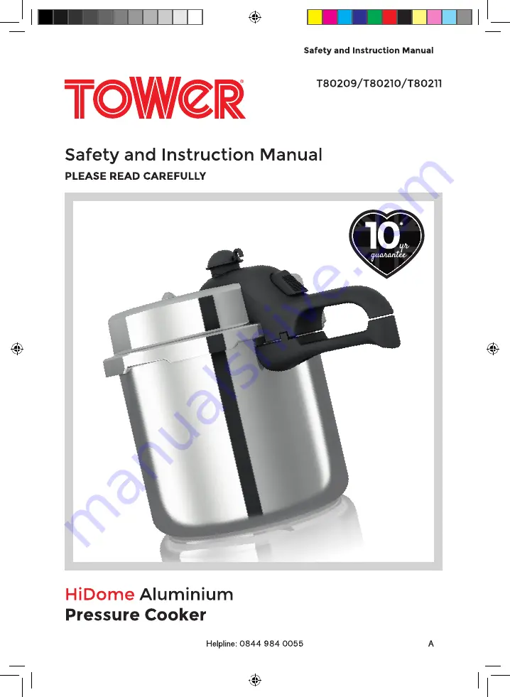 Tower Hobbies T80209 Safety And Instruction Manual Download Page 1