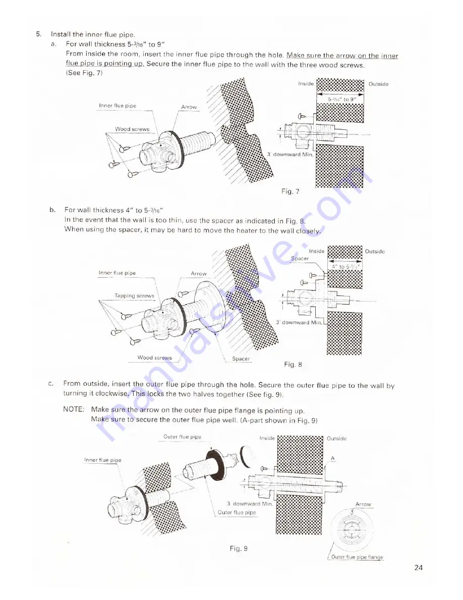 Toyostove Toyotomi Laser 30 Installation And Operation Instructions Manual Download Page 24