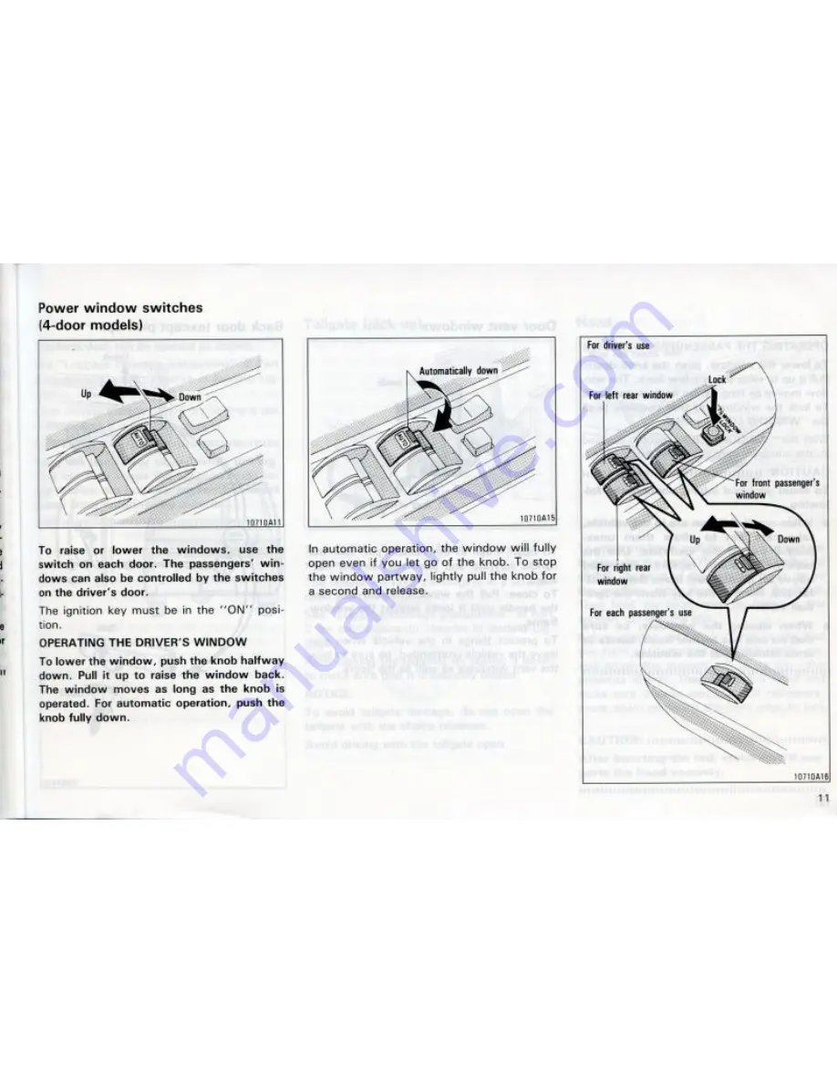 Toyota 1991 Land Cruiser 70 Series Owner'S Manual Download Page 17