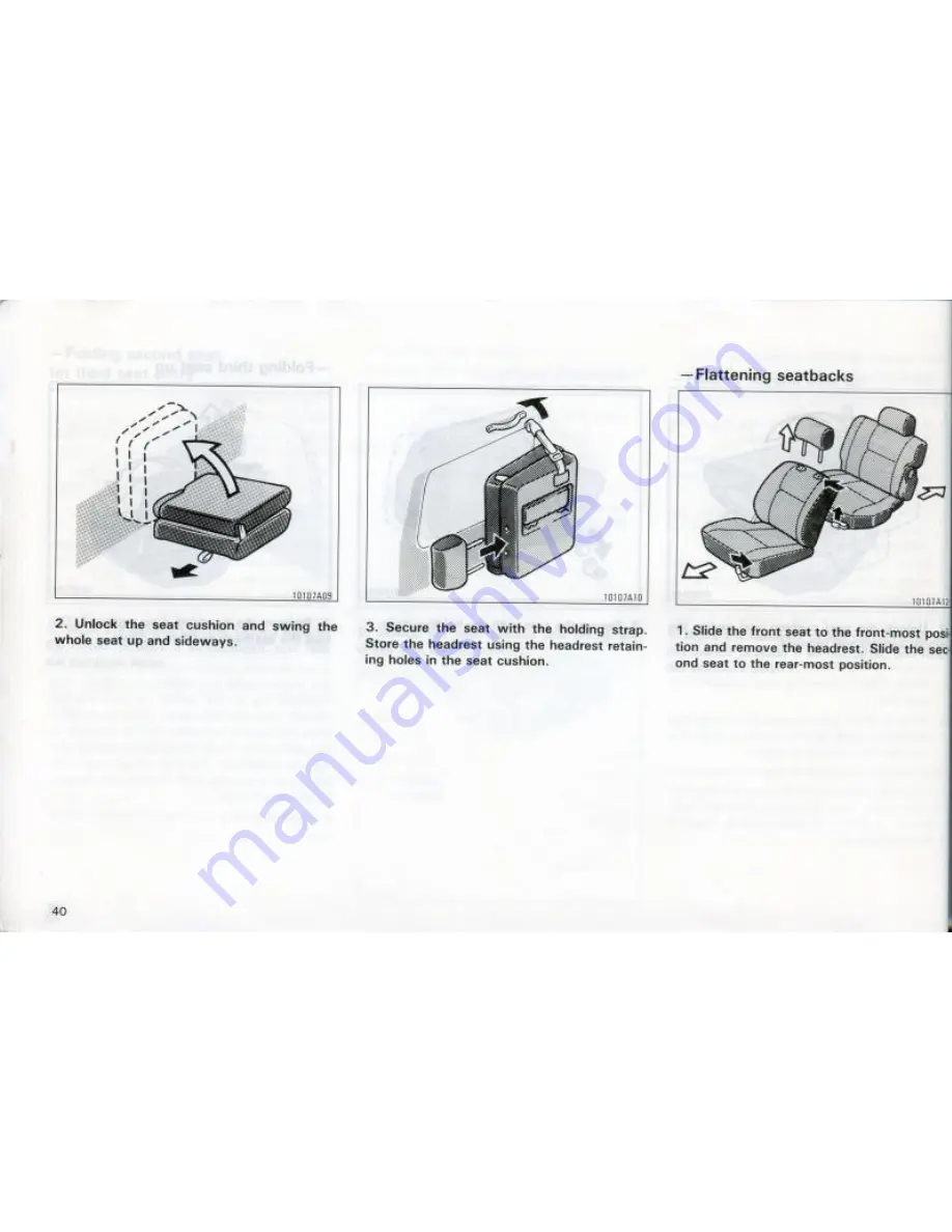 Toyota 1991 Land Cruiser 70 Series Owner'S Manual Download Page 43