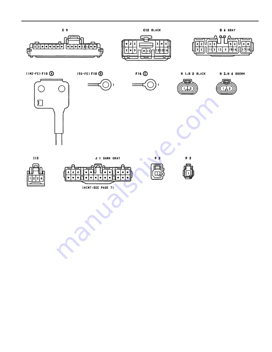 Toyota 1994 CAMRY Repair Manual Download Page 111