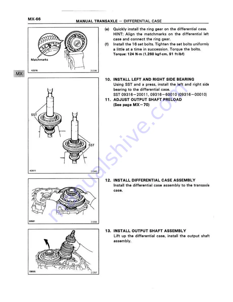 Toyota 1994 CELICA 4wd ST205 Series Supplemental Repair Manual Download Page 102