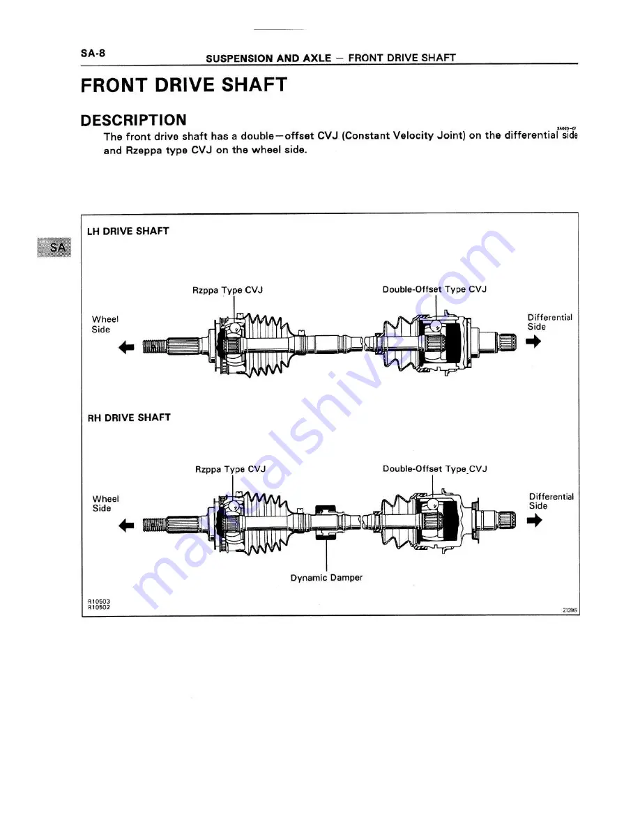 Toyota 1994 CELICA 4wd ST205 Series Supplemental Repair Manual Download Page 177