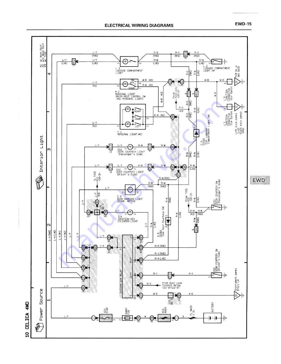 Toyota 1994 CELICA 4wd ST205 Series Supplemental Repair Manual Download Page 324