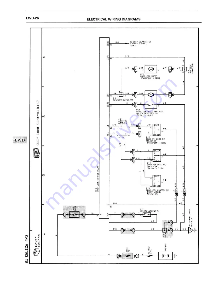 Toyota 1994 CELICA 4wd ST205 Series Supplemental Repair Manual Download Page 335