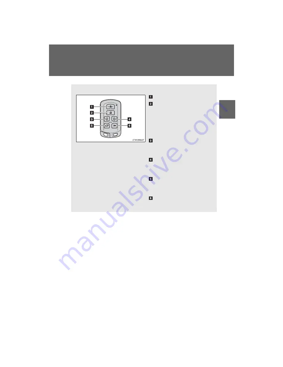 Toyota 2012 Sienna Owner'S Manual Download Page 43