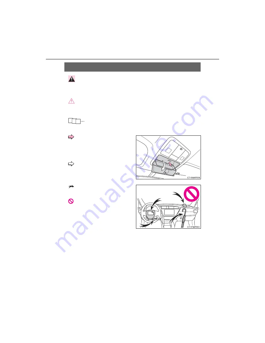 Toyota 2014 Avalon Hybrid Owner'S Manual Download Page 8