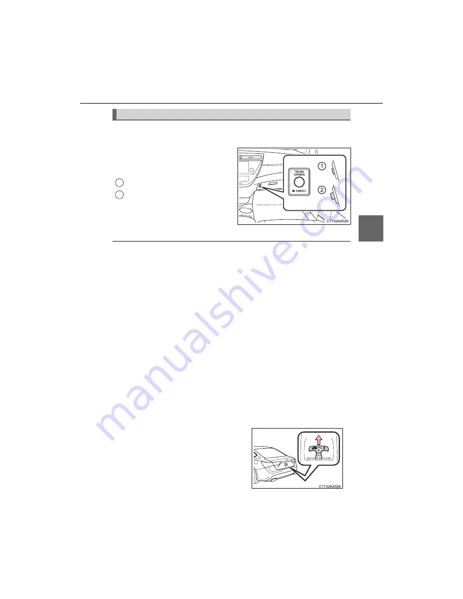 Toyota 2014 Avalon Hybrid Owner'S Manual Download Page 121