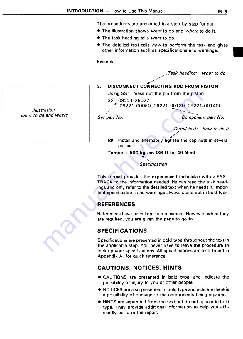 Toyota 4A-FE Repair Manual Download Page 4