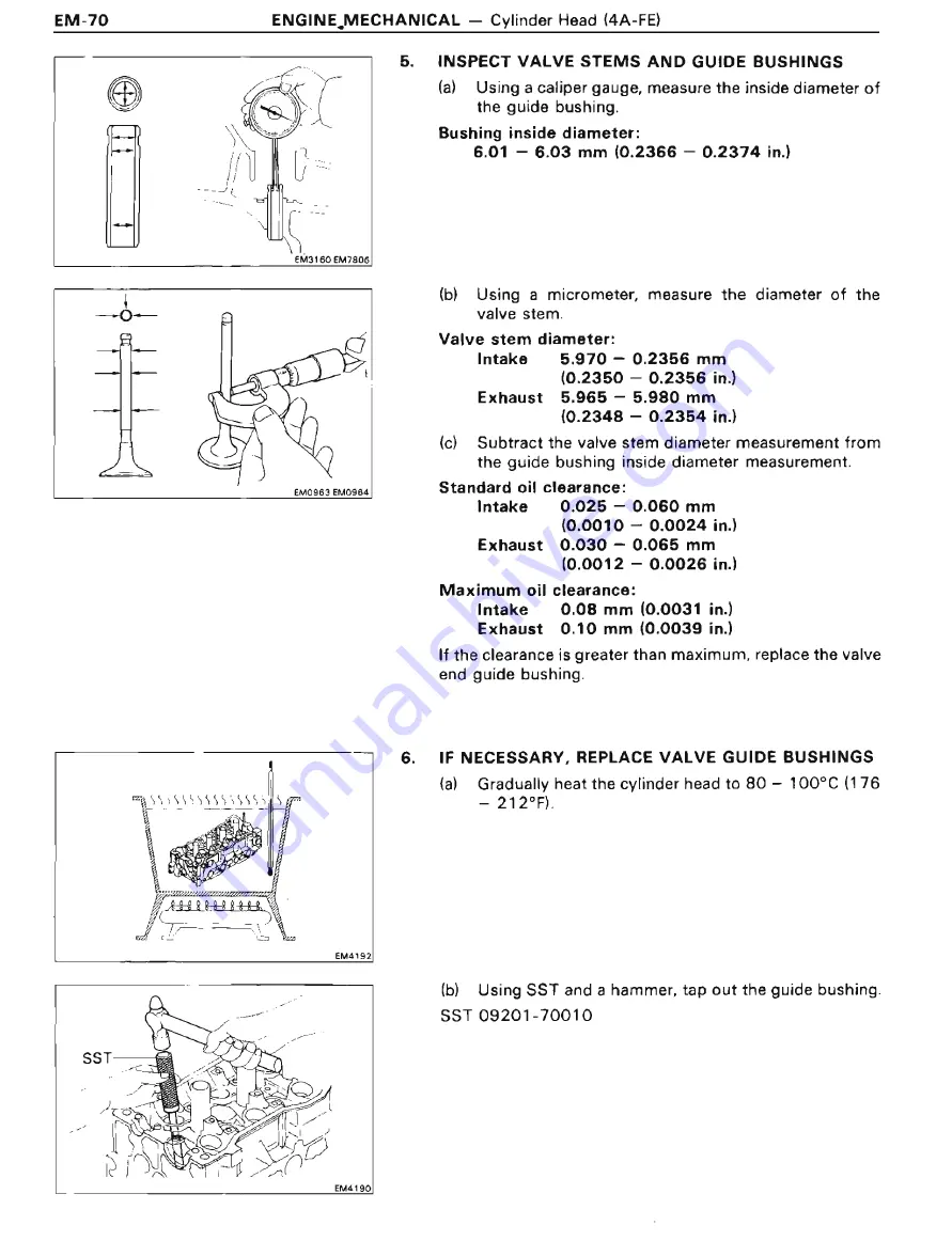 Toyota 4A-FE Repair Manual Download Page 54