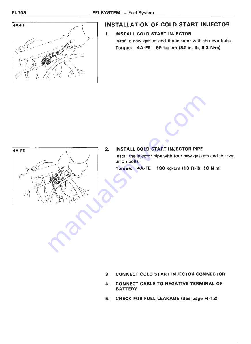 Toyota 4A-FE Repair Manual Download Page 128