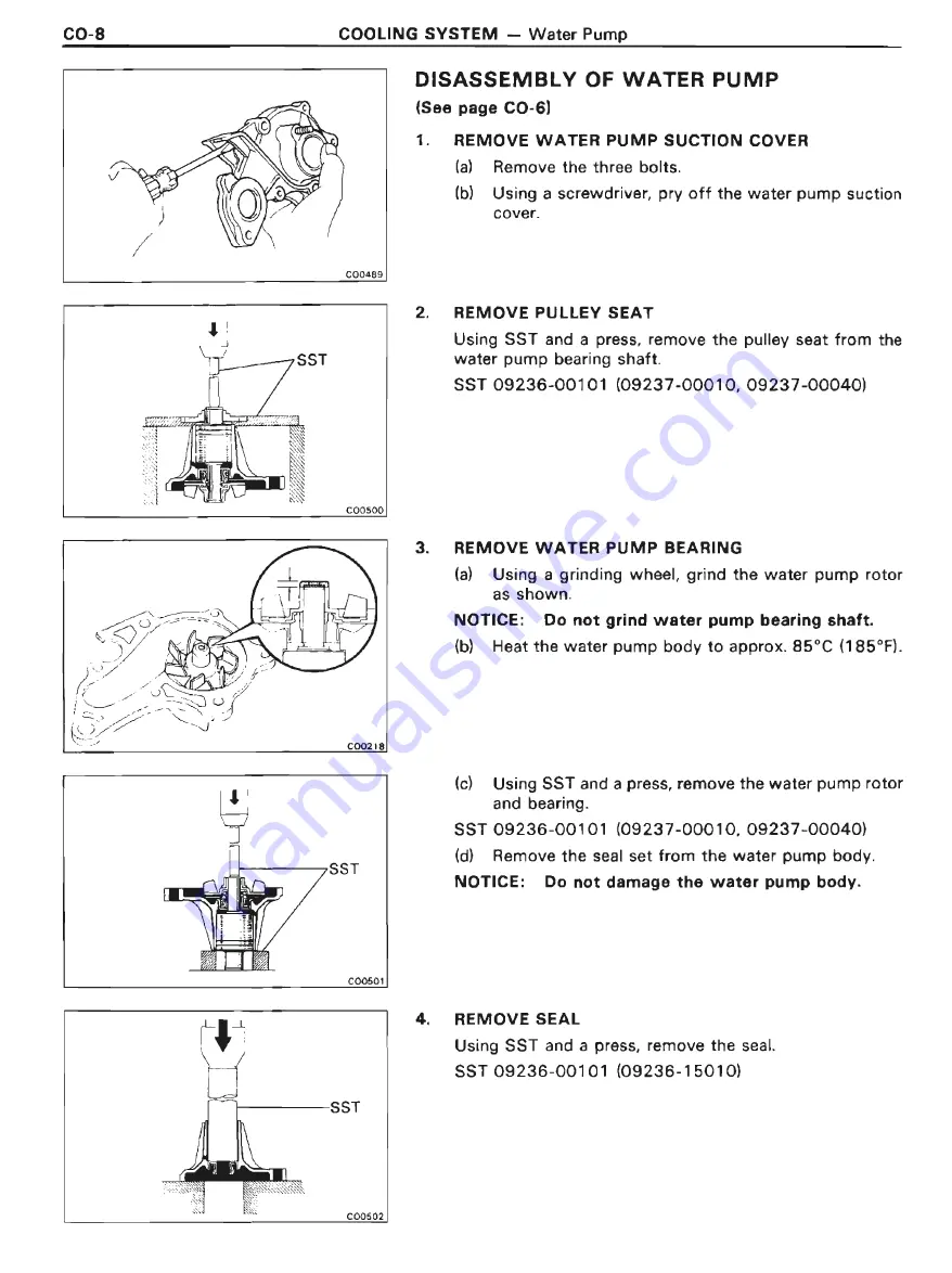 Toyota 4A-FE Repair Manual Download Page 177