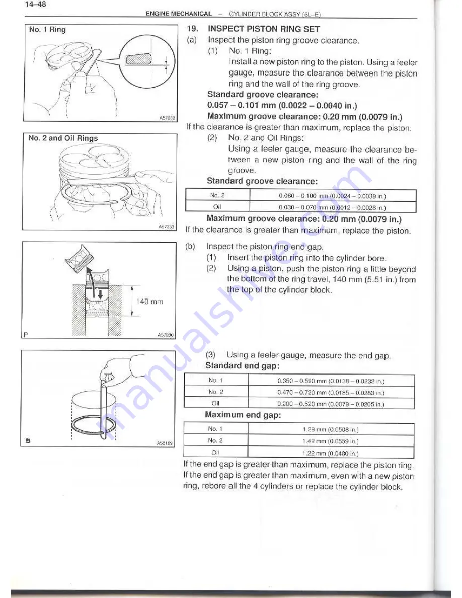 Toyota 5L-E Repair Manual Download Page 51