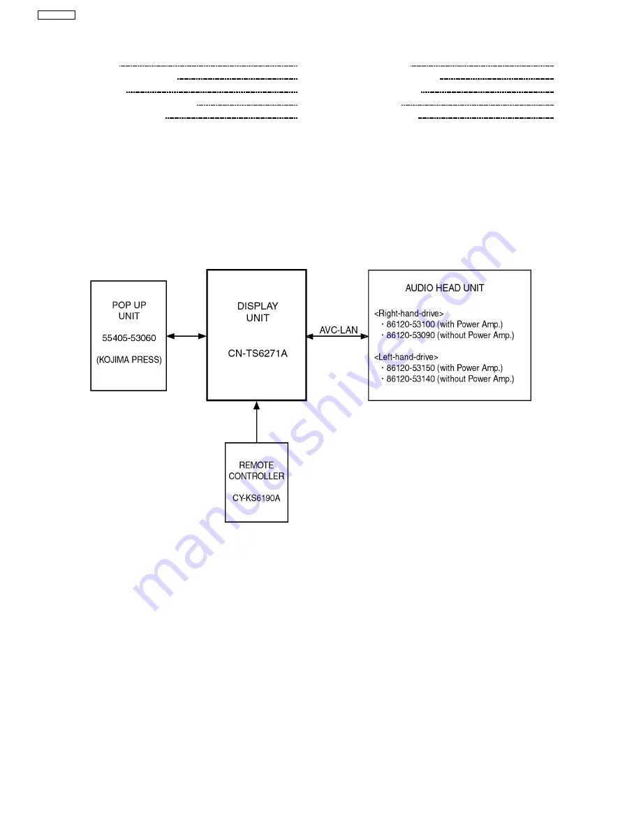 Toyota CN-TS6271A Service Manual Download Page 2