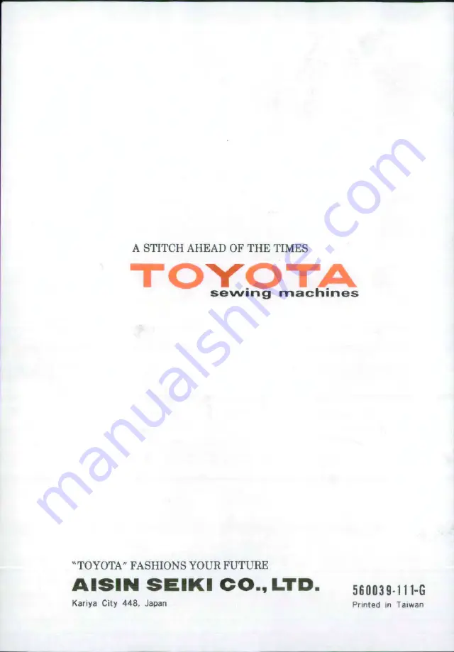 Toyota EC-1 Series Instruction Manual Download Page 39