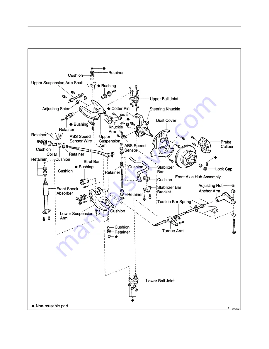 Toyota T100 1996 Service Manual Download Page 1593