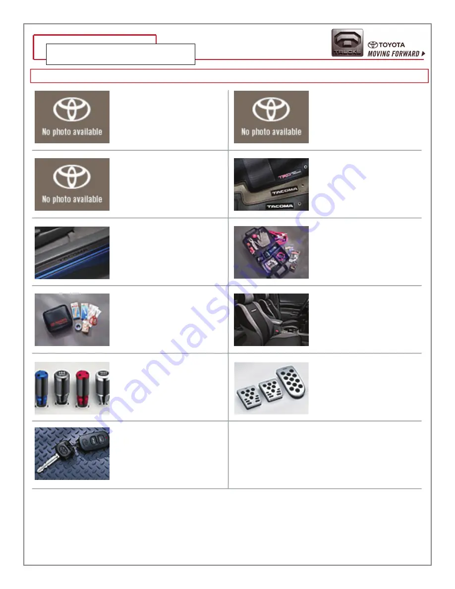 Toyota Tacoma 05 Brochure & Specs Download Page 24