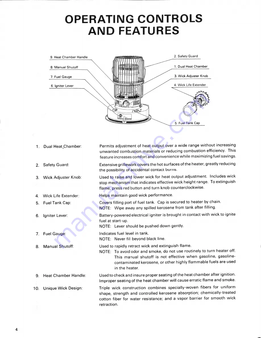 Toyotomi Double Clean 90 Operation And Maintenance Instructions Download Page 6