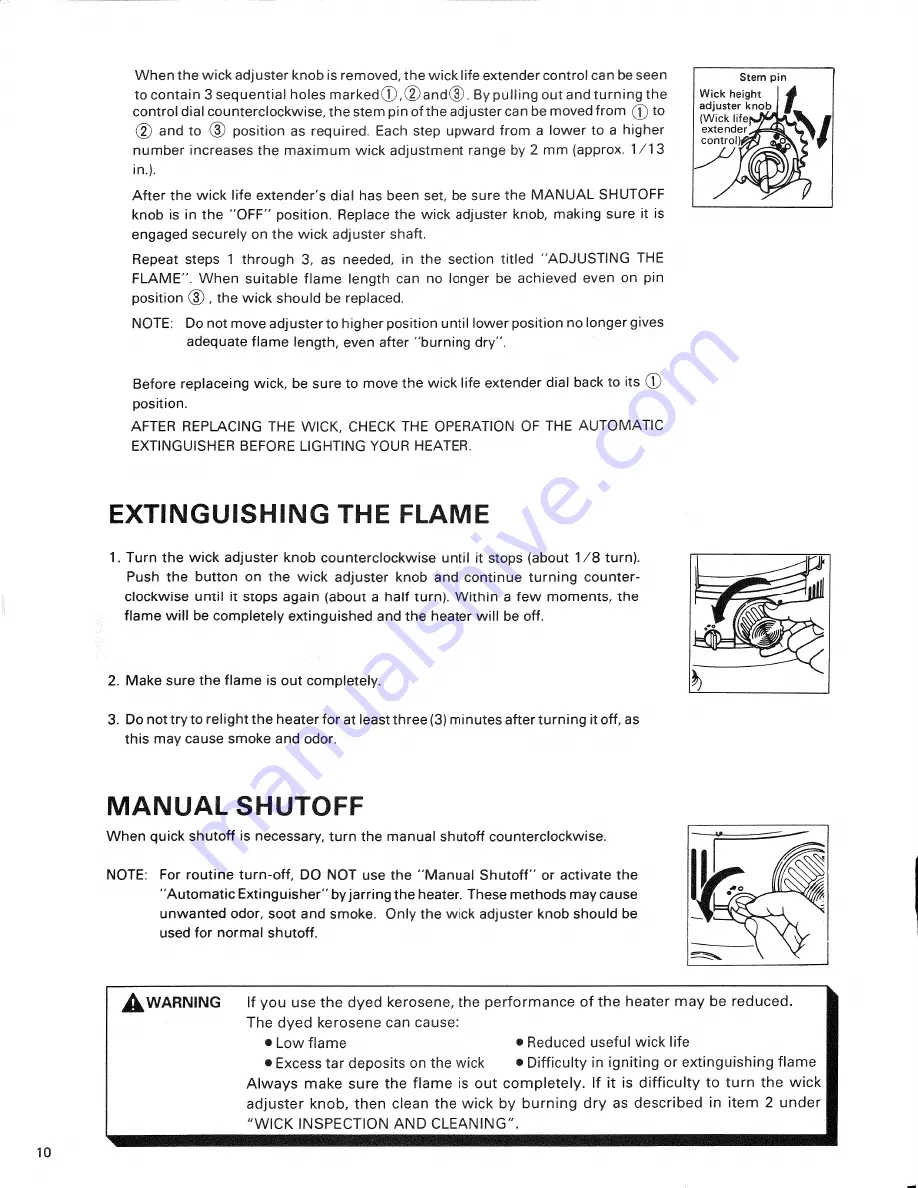 Toyotomi Double Clean 90 Operation And Maintenance Instructions Download Page 12