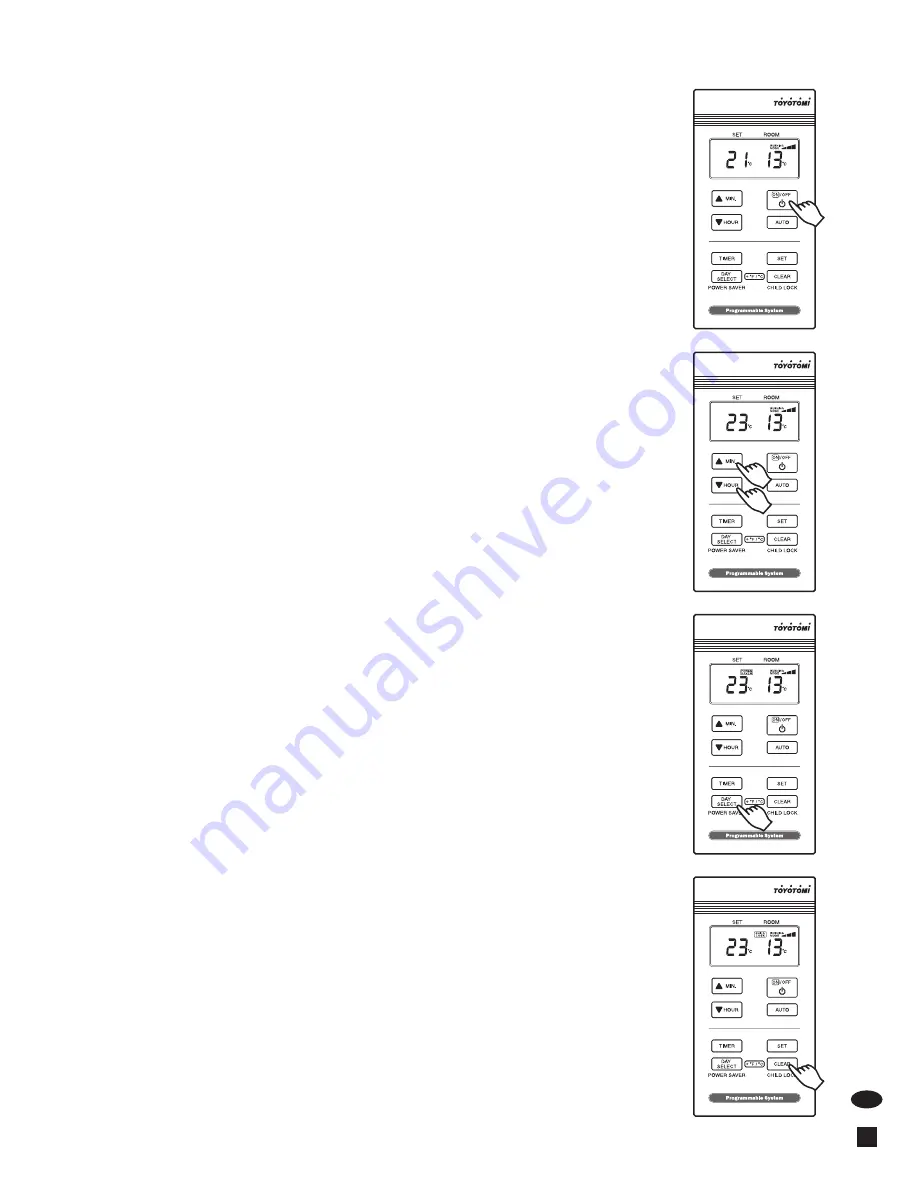 Toyotomi FF-95 Operating Manual Download Page 7