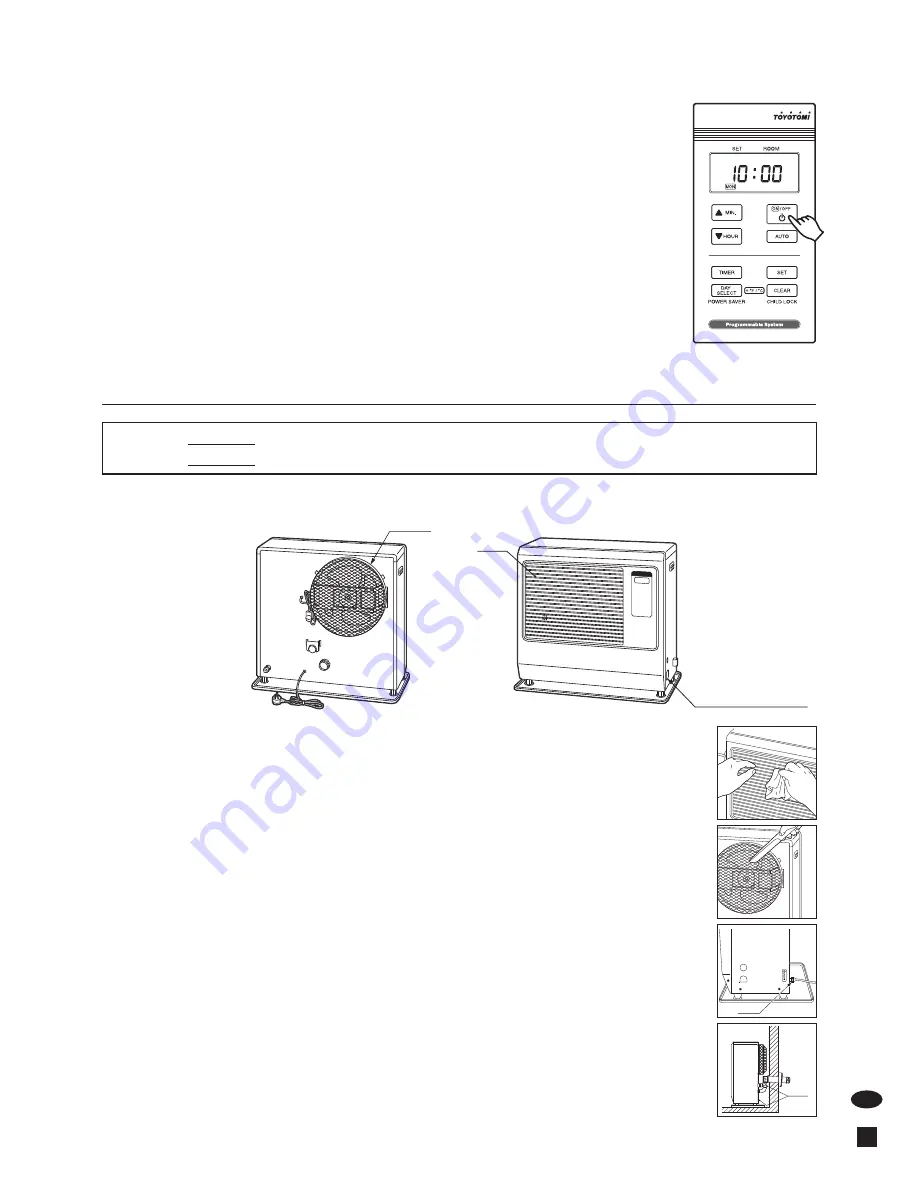 Toyotomi FF-95 Operating Manual Download Page 11