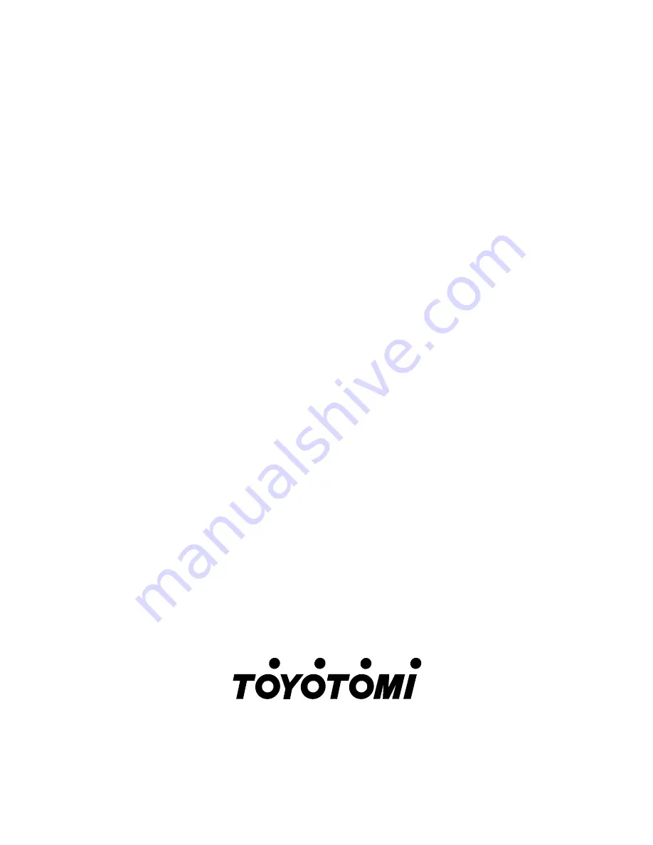 Toyotomi KS-27A Operation And Maintenance Instructions Download Page 16