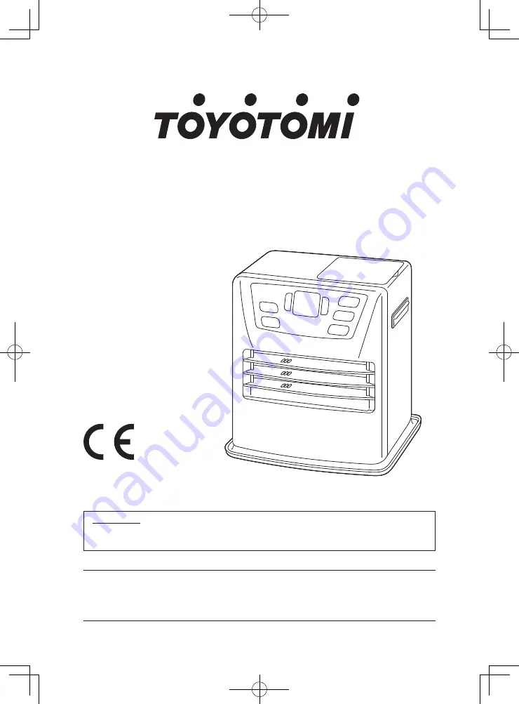 Toyotomi LC-44 Instruction Manual Download Page 1