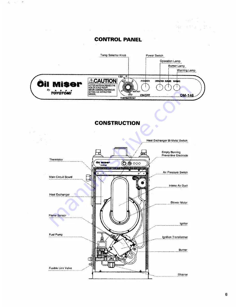 Toyotomi Oil Miser OM-148 (Type D) Installation Manual Download Page 22