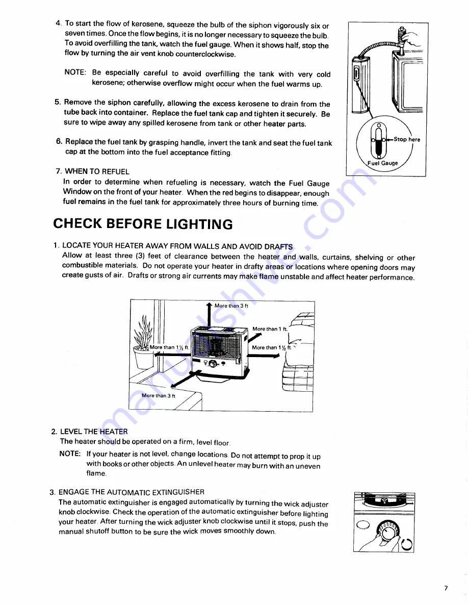 Toyotomi Radiant 101 User Manual Download Page 9